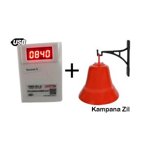 Vardiya Paydos Mola Zili - VMS01U (zil-siren seçeneği)
