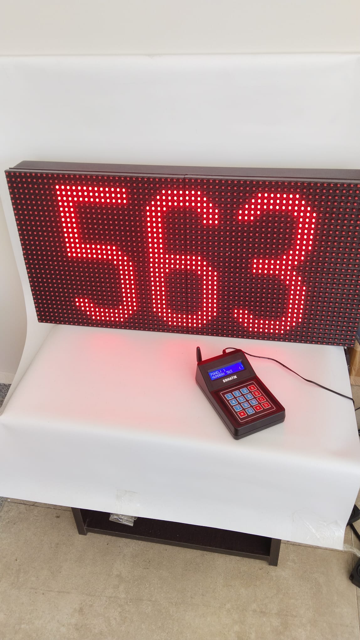 Konuşan Kablosuz Dijital Sıramatik (Numaratör) – SRM07RF-64x32 - Görsel 3