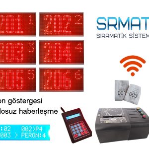 OTO Yıkama Peron Sıra Takip Numaratör / Sıramatik - SET2