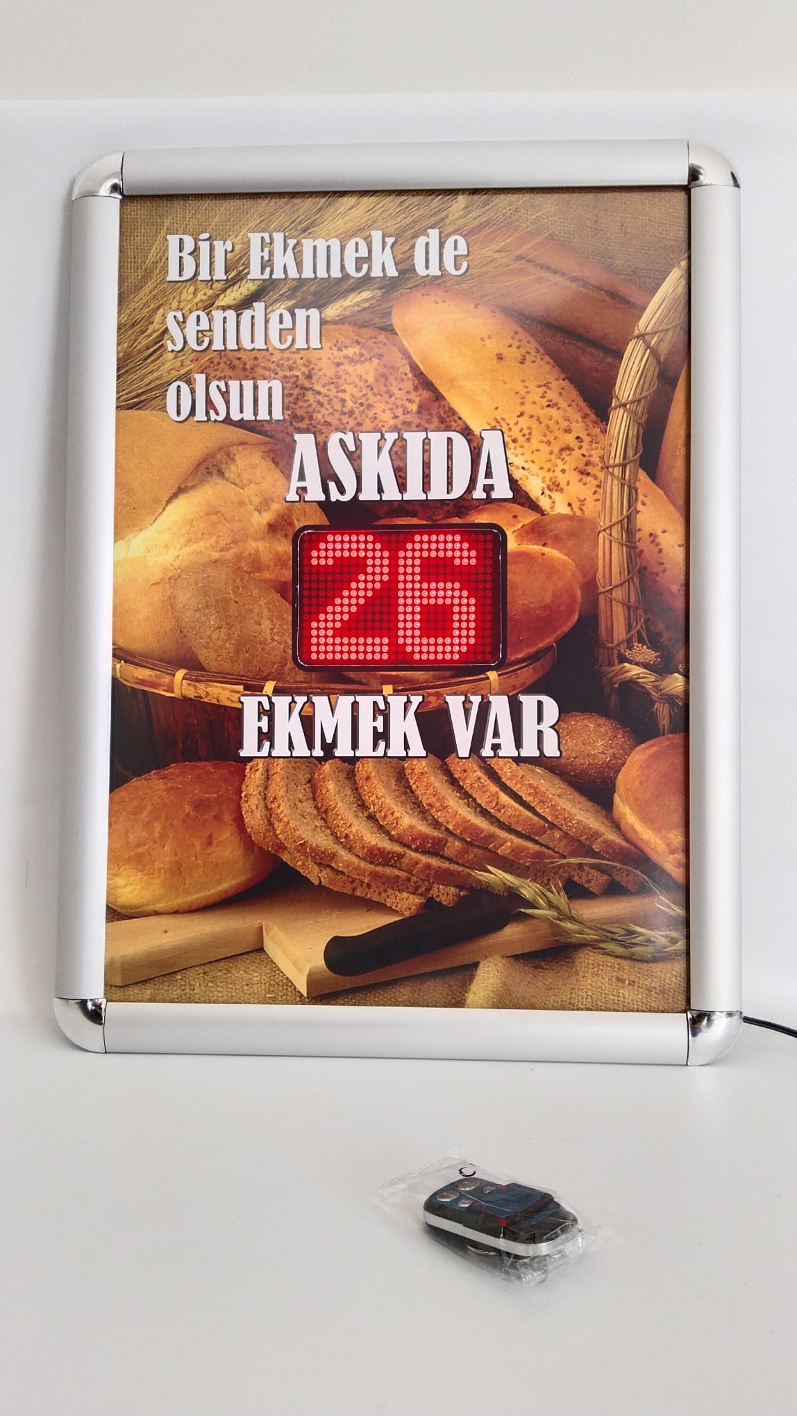 Askıda Ekmek Led Sayıcı - MODEL2 (uzaktan Kumandalı)